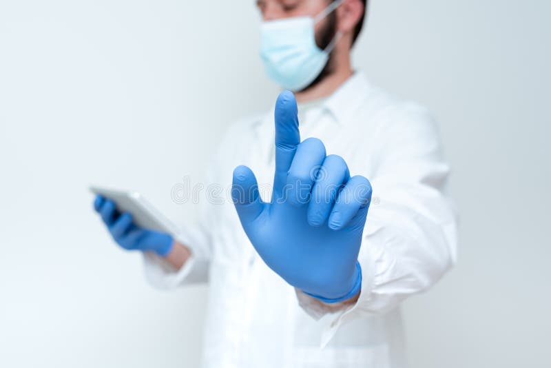 Doctor Explaining Medical Terms, Scientist Teaching Laboratory Safety