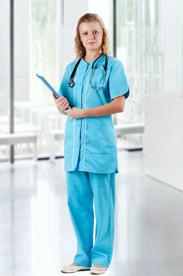 Doctor with file folder