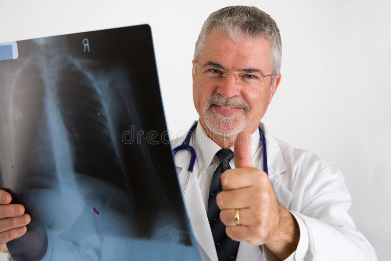 Doctor giving thumbs