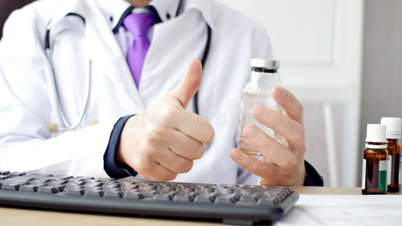 Doctor hand giving thumbs up sign for medicine royalty free stock images Doctor hand giving thumbs up sign for medicine royalty free stock images