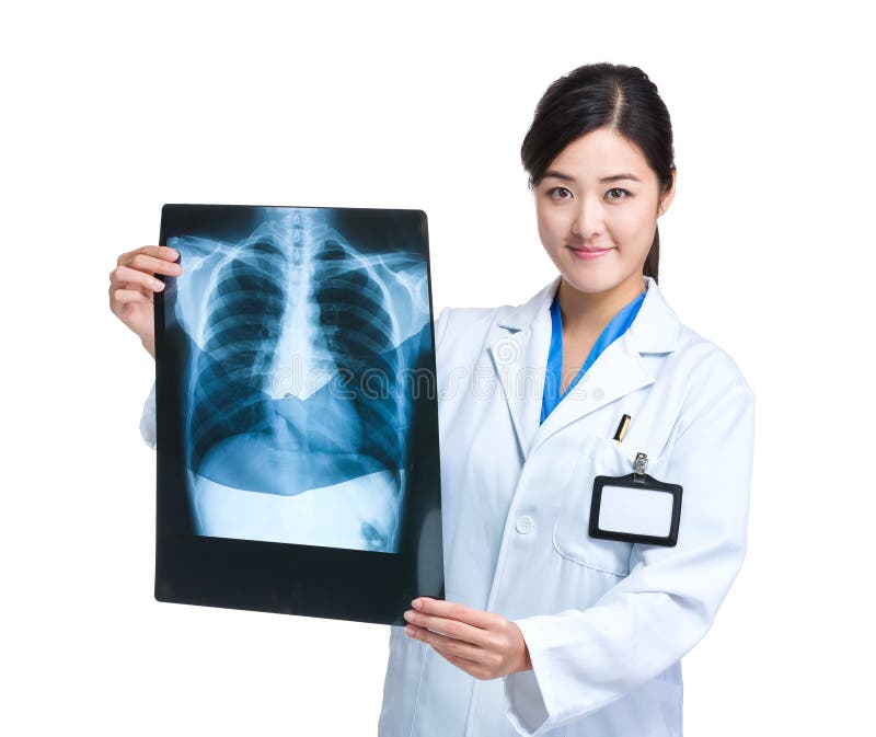 Doctor Hold with X Ray Film Stock Photo Image of attractive, asian