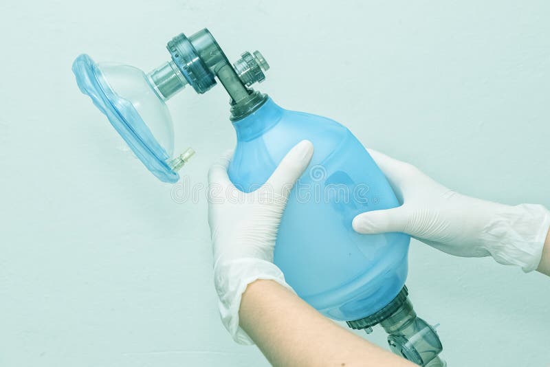 Ambu Bag for Ventilation Resuscitation Stock Image Image of isolate