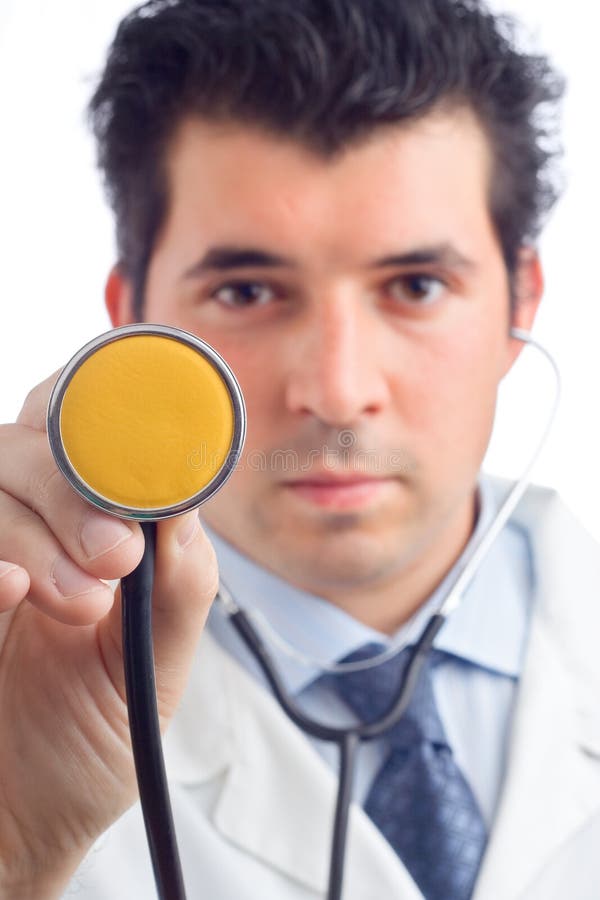 Doctor with stethoscope stock photo. Image of illness, checkup 267430