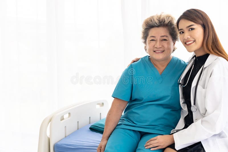Doctor Hugging Elderly Patient Stock Image Image Of Stethoscope Medical 164423637