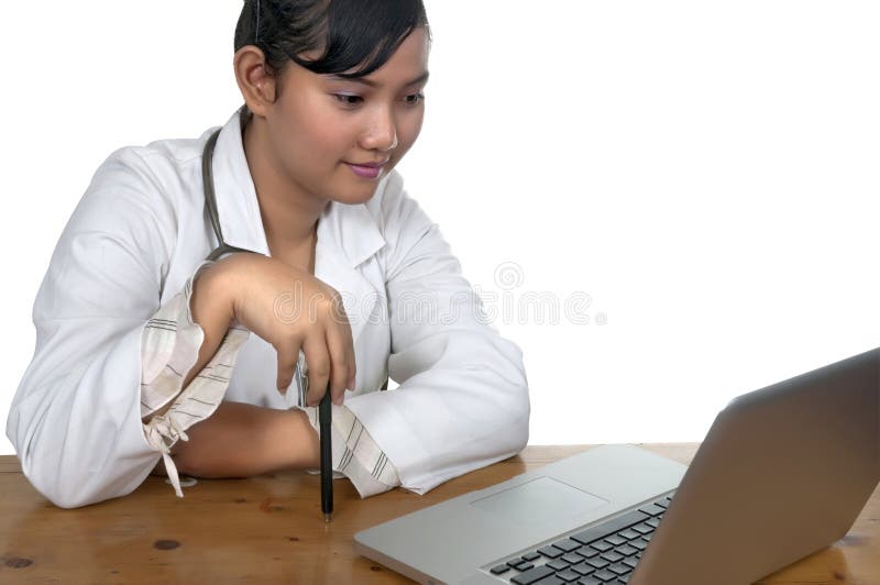 Doctor and Laptop