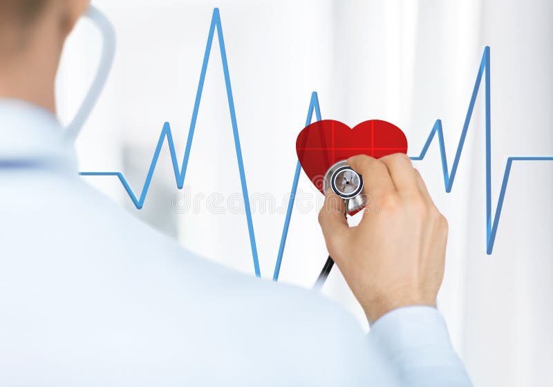 Doctor Listening To Heart Beat Stock Photo Image of emergency, medic
