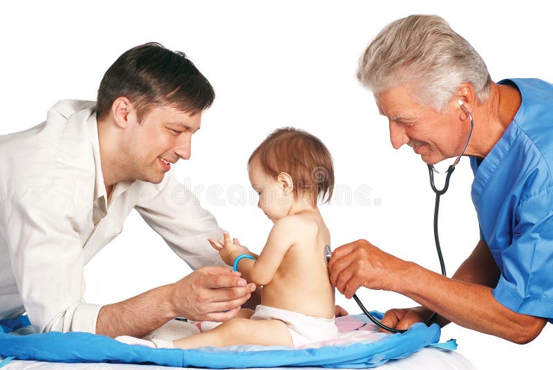 Doctor with little patient