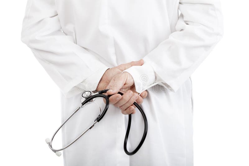 Doctor or nurse holding a stethoscope