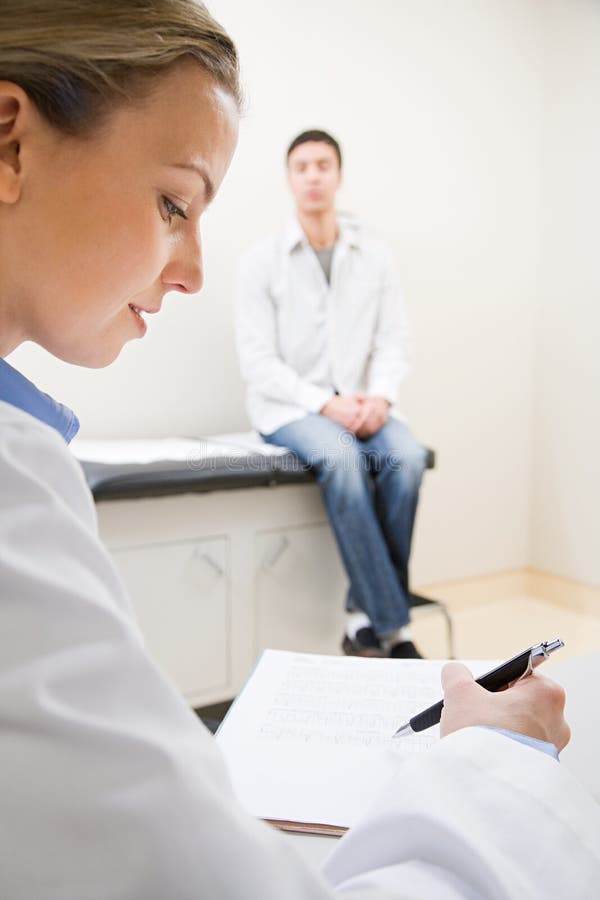 Doctor and patient royalty free stock photo