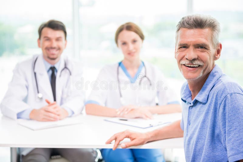 Older Patient Talking To Nurse Stock Image - Image of assistant, good ...