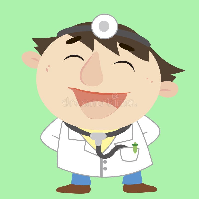 Doctor, Personaje De Dibujos Animados, Ejemplo Del Vector Ilustración del  Vector - Ilustración de punta, cuidado: 28534105