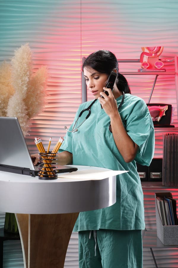 At the doctor s office stock image. Image of assistant 10769099