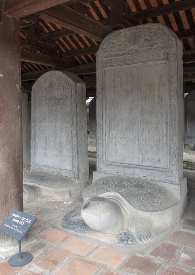 Doctor`s Stelae, Third Courtyard, Temple of Literature, Hanoi, Vietnam ...