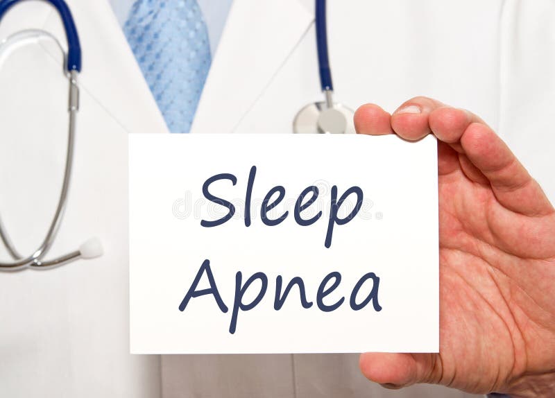 Doctor with Sleep Apnea sign