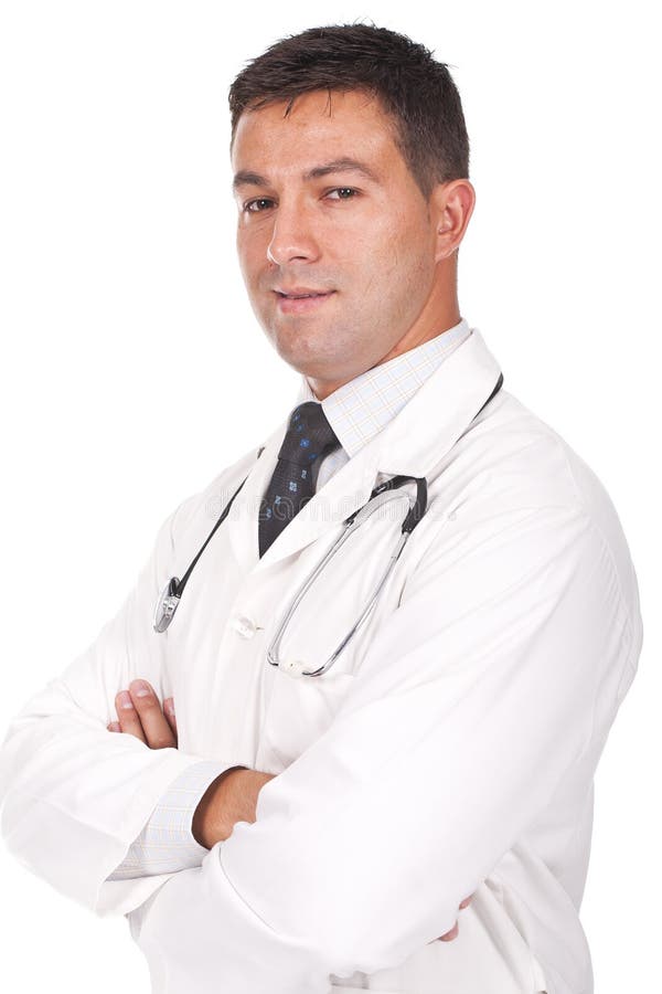 Man Standing with His Arms Crossed and Headphones Stock Image Image