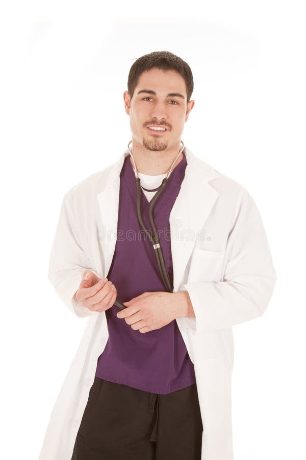 Doctor standing with stethoscope