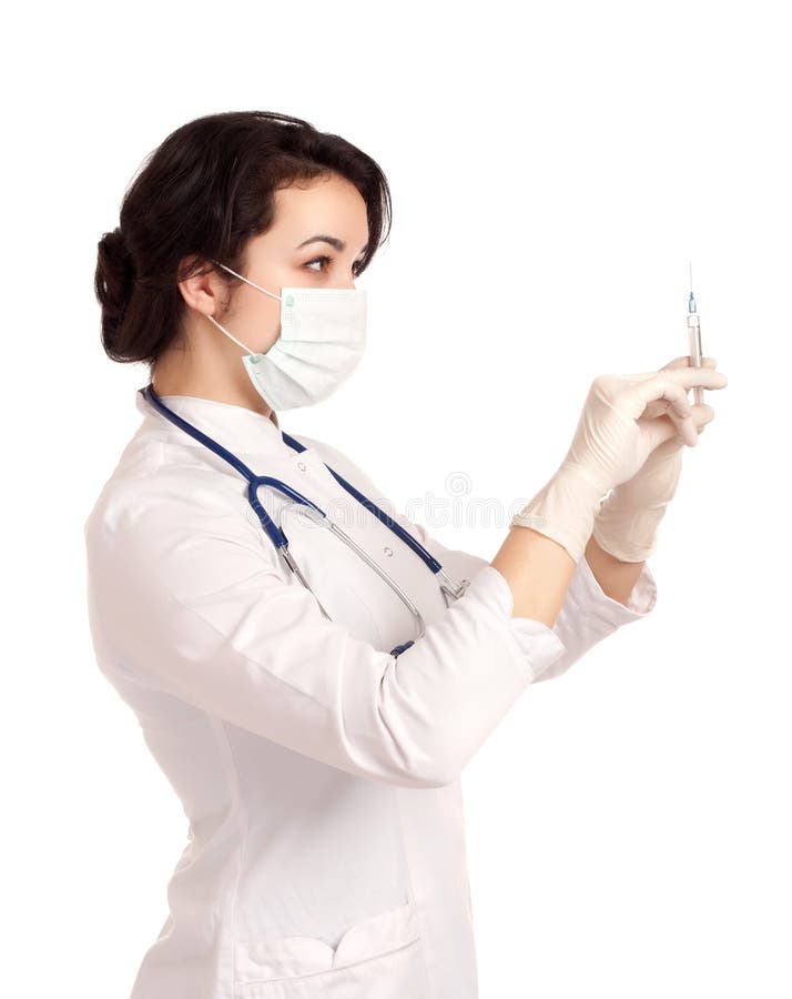 Doctor with syringe stock photo. Image of injection, illness 29557496