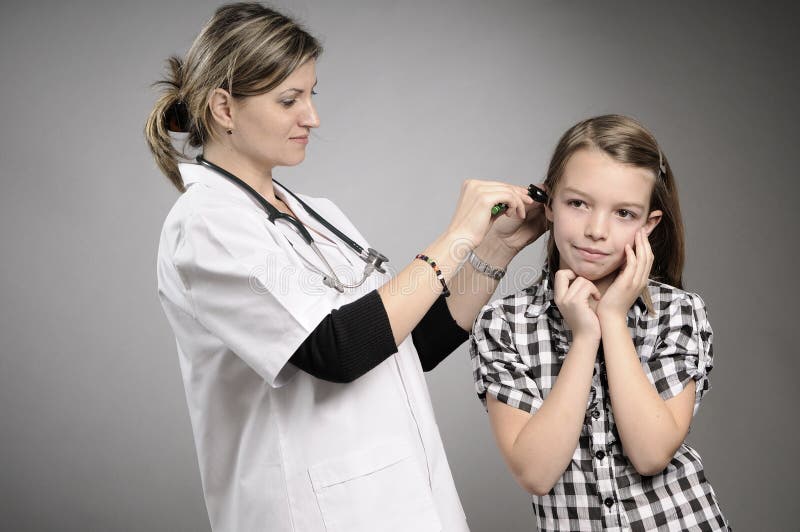 Doctor treating patient