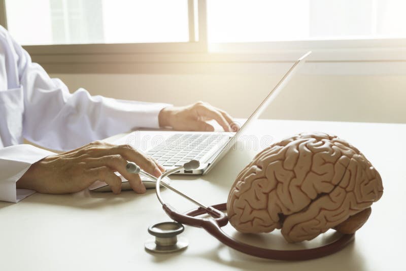 Doctor using laptop computer stock photo Doctor using laptop computer stock photo