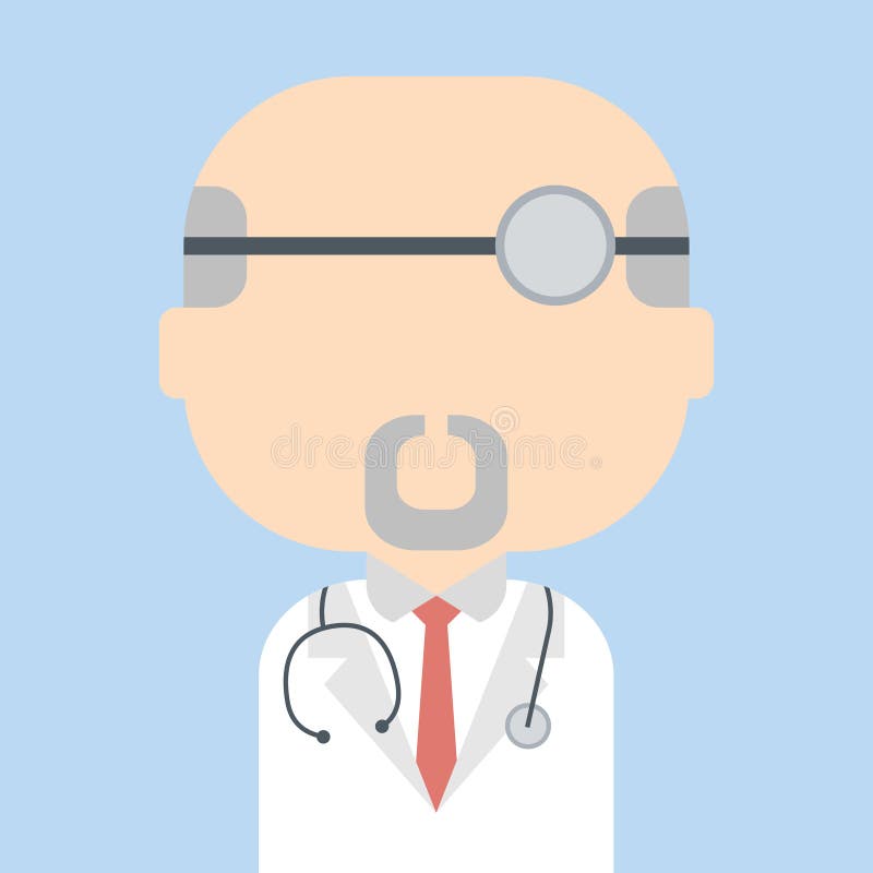 Doctor. Vector illustration. Trendy flat style. royalty free illustration