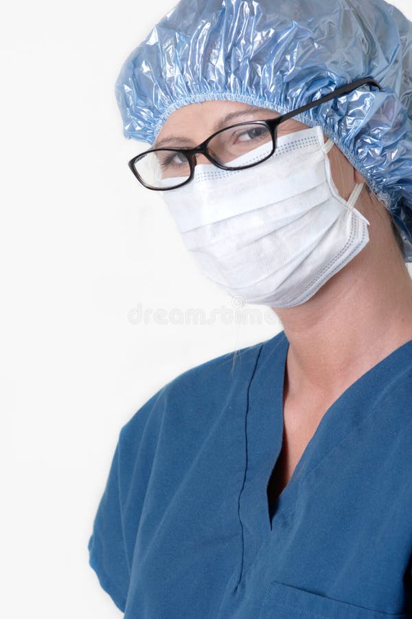 Doctor Wearing Glasses in Surgical Attire Stock Photo Image of scrubs