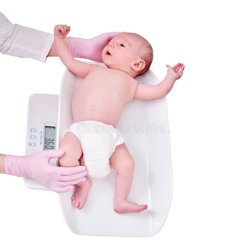 https://thumbs.dreamstime.com/b/doctor-weighs-newborn-baby-scale-isolated-white-back-background-uniformed-nurse-taking-measurements-child-weight-kid-277218862.jpg