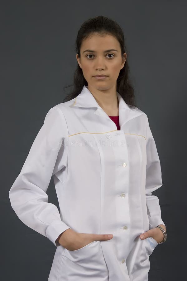 Doctor in white coat stock image. Image of uniform, medicine 1923393