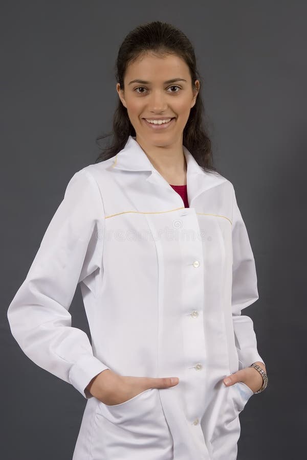 Doctor in white coat stock image. Image of scrubs, care 1923413