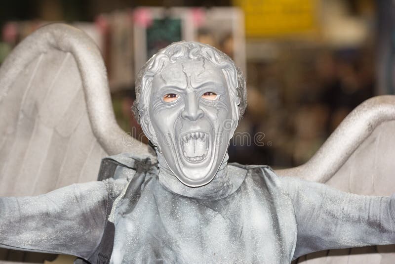NEW Doctor Who Weeping Angel Cosplay Costume:Free shipping