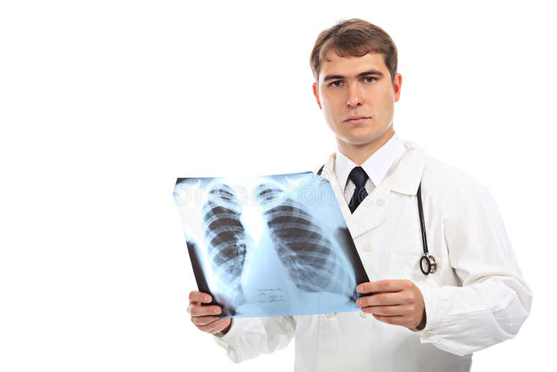 Doctor with x-ray