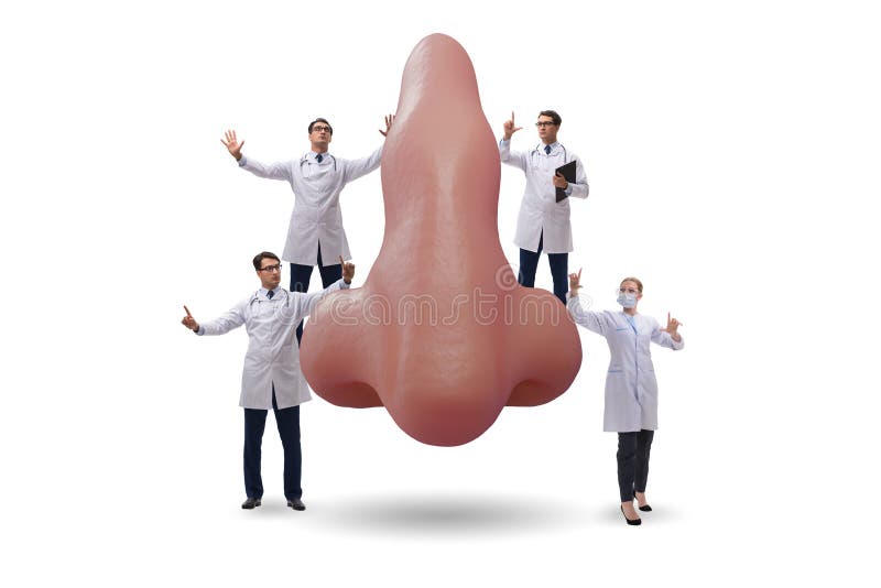 Doctors Doing Plastic Nose Surgery Stock Photo Image of care