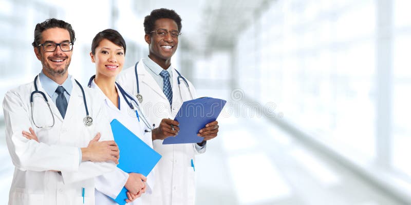 Doctors group. stock photos