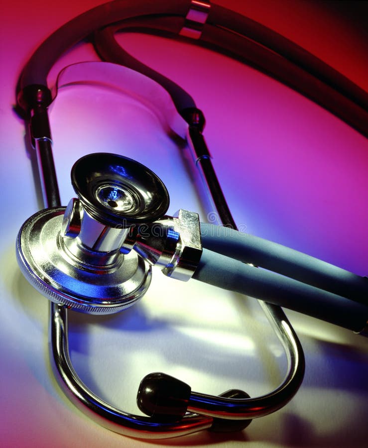 Medicine Doctors Stethoscope And Heart Trace Stock Image Image of