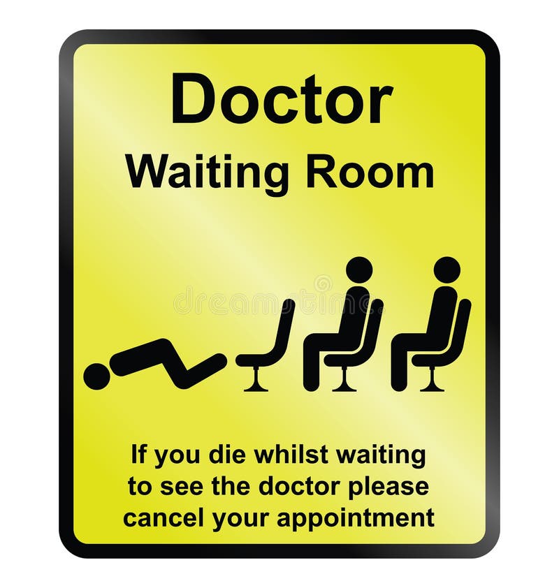 Doctor Waiting Room stock vector. Illustration of dead ...