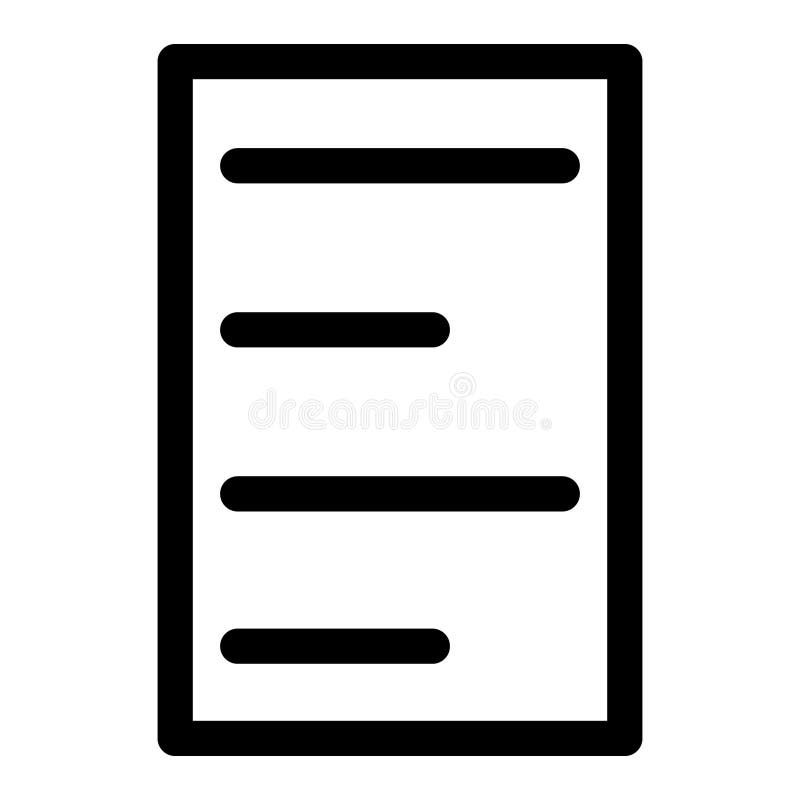 Document File (sample: three) stock illustration