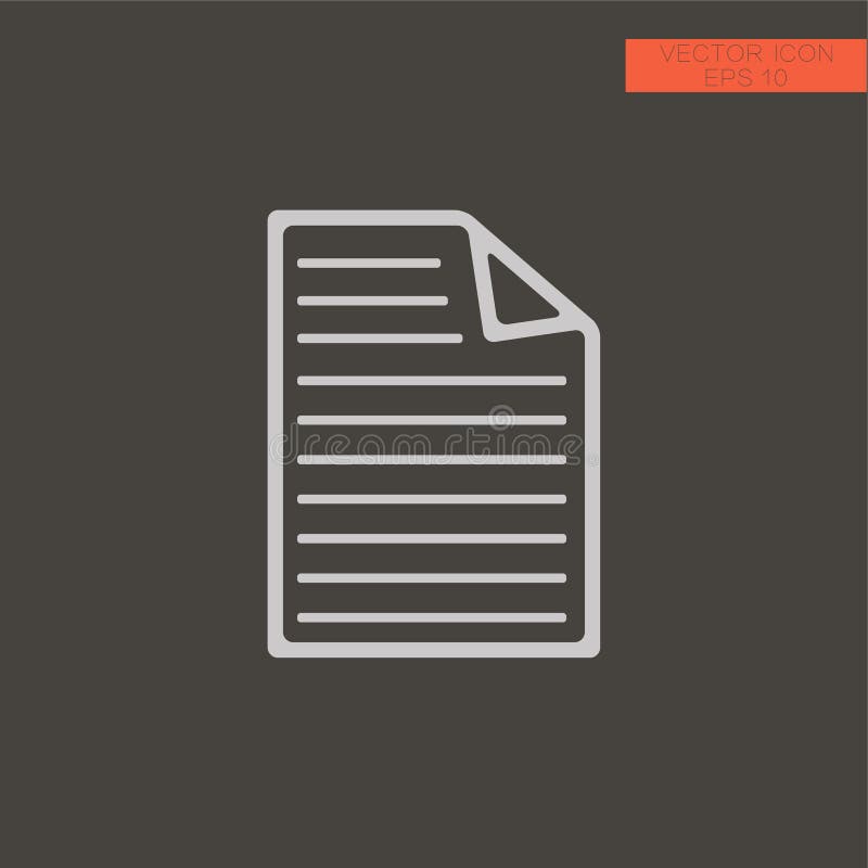 Document file vector icon. filled flat sign for mobile concept and web design. royalty free illustration Document file vector icon. filled flat sign for mobile concept and web design. royalty free illustration