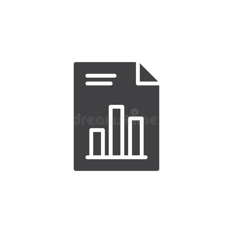 Document graph icon vector stock illustration