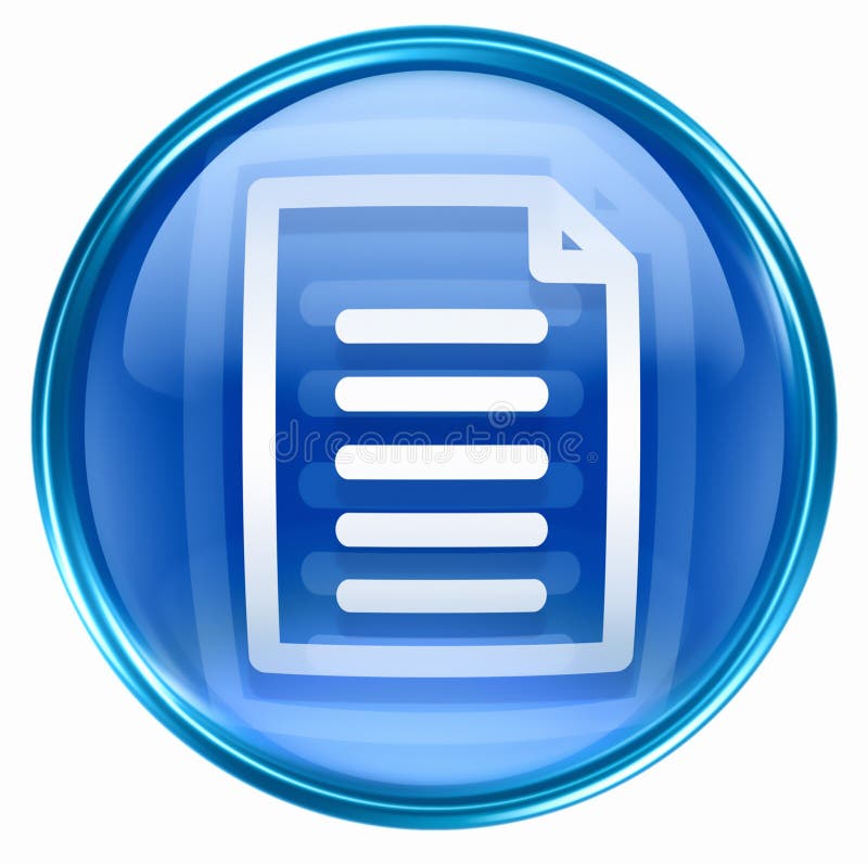 Document icon blue