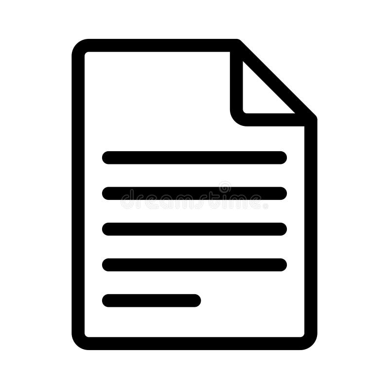 Document icon royalty free illustration Document icon royalty free illustration