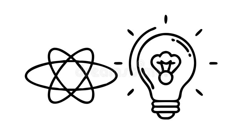 Document and Lightbulb for Content Generation, vector design Generative AI vector illustration