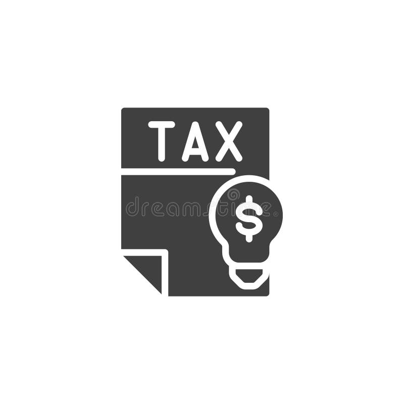 Document with a lightbulb and dollar sign vector icon royalty free illustration