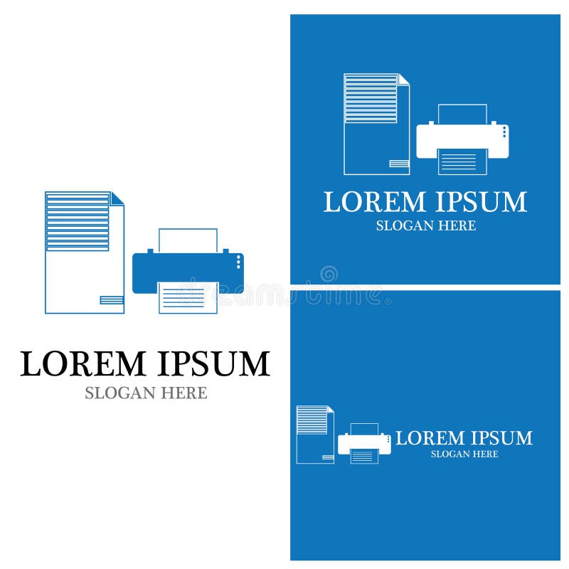 Document Logo Vector Template Illustration Stock Illustration