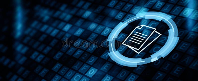 Document Management Data System Business Internet Concept royalty free illustration