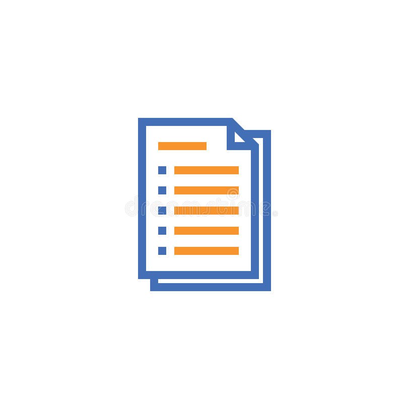 Document paper outline icon. isolated note paper icon in thin line style for graphic and web design. Simple flat symbol Pixel Perf stock illustration