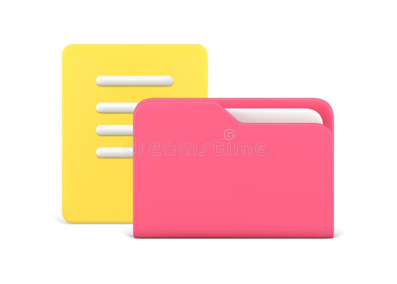 Document paper page folder archive storage datum cyberspace catalog organization 3d icon vector. Document paper page folder archive storage datum cyberspace catalog organization realistic 3d icon vector illustration. Database information management server organizing corporate directory paperwork