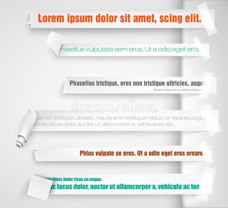Document referenties voor tekststukken vector illustratie Document referenties voor tekststukken vector illustratie