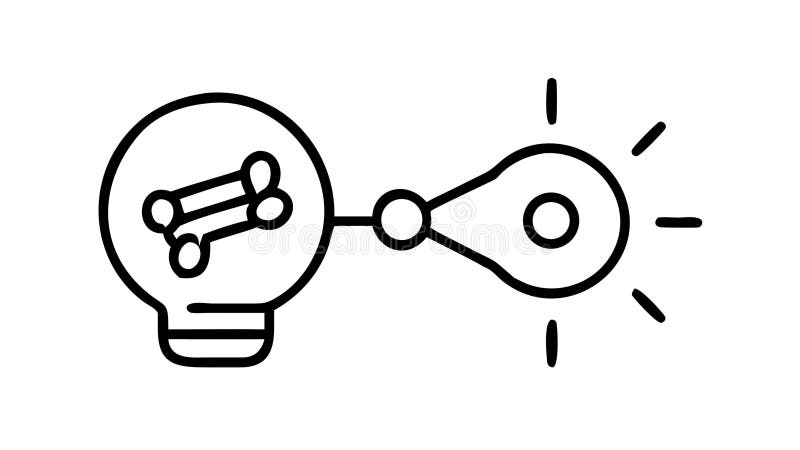 Document Search Idea Lightbulb Icon for Research Insight, vector design Generative AI royalty free illustration