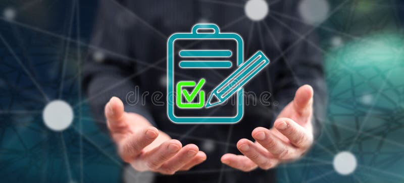 Concept of document validation stock image