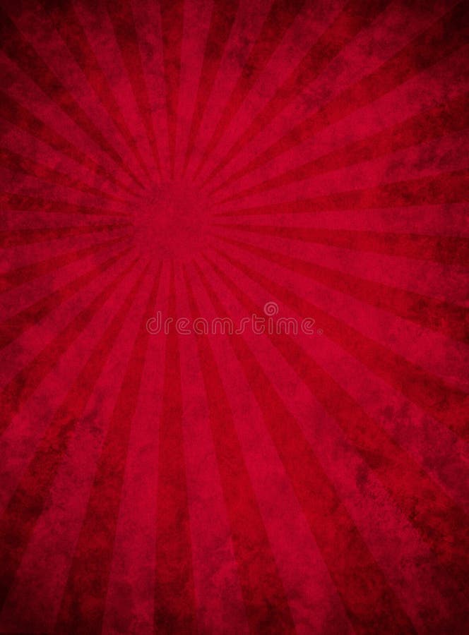 Documento rosso Grungy con il reticolo del raggio luminoso illustrazione vettoriale