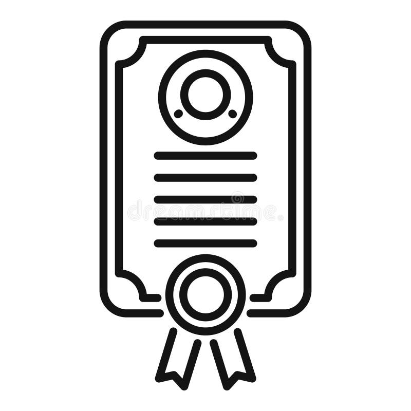 Documento ufficiale comprovante la compilazione illustrazione di stock